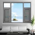 Design Aluminum Impact Resistant Casement Windows Heat Insulation Strip for