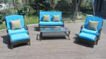 6pcs patio rattan furniture