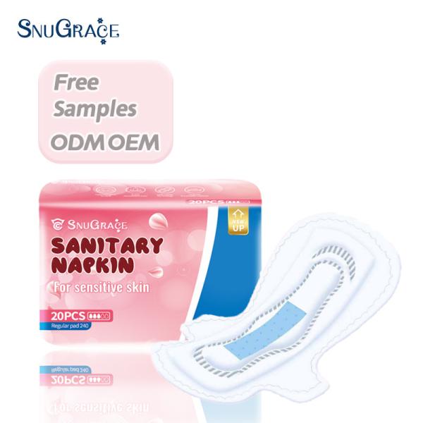 14-55 Years Women's Sanitary Napkin with Cotton Soft Silk Thin and Breathable