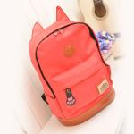 The new canvas backpack ear fashion bag for student