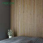 Sound Absorption Oak Acoustic Panels Coating Finish For Living Room