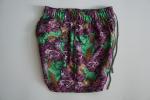 Dye Sublimated Short Swim Shorts , Purple Board Shorts With Mesh Lining /