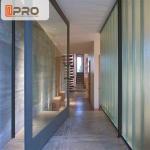 Commercial Aluminum Glass Single Pivot Door Black Color Powder Coated pivot
