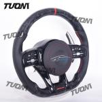 Mercedes Benz Customizable Black Forged Carbon Fiber Steering Wheel