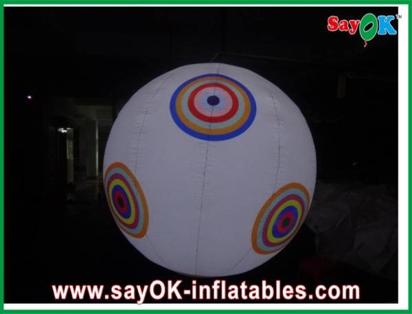 Logo Printing Inflatable Lighting Hanging Ball For Wedding Ceremony / Stage