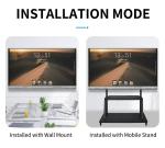 TFT LED 75'' Interactive Touch Screen Monitor Android 11 With AIO PC, IR Tec,