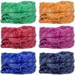 Windproof Fall Hemp Muslim Large Square Plain Face Neck Gaiter