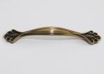 leaf design zinc alloy hardware kitchen cabinet antique furniture pull handle