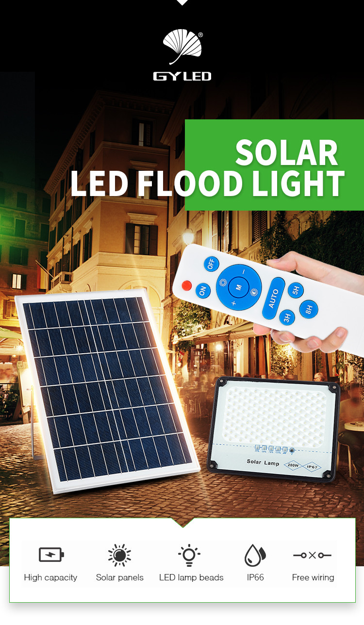 80ra 6000k 70w Solar LED Flood Lights