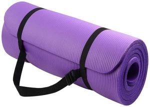 Wholesale High Density Yoga Exercise Equipment Anti Tear NBR Yoga Mat With Carrying Strap from china suppliers