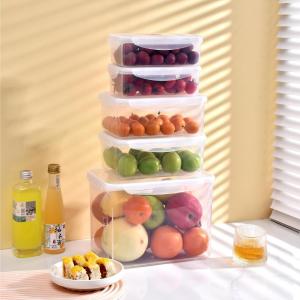 China 8L Reusable Clear Plastic Lunch Box With Secure Leak Proof Lids on sale