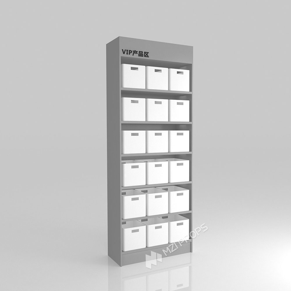GDR10-TY06 Retail Store Display with Grey Edge Strip and Efficient Storage for Cosmetics Retail Stores