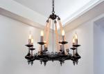 D7105 E27 Restaurant Dia 83cm / 103cm Vintage Rope Pendant Light