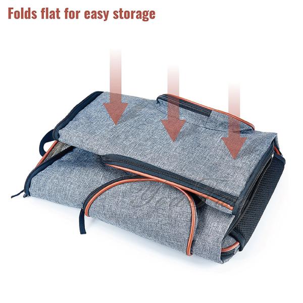 Foldable Pet Carrier Bag With Extra Padded Adjustable Shoulder Straps