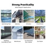Plastic Roof Sheets Outdoor Sun Shade Cover Pc Sun Sheet Car Canopy Polycarbonat
