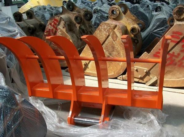 Durable Strong Excavator Tilt Bucket Excavator Land Clearing Rakes Long Using