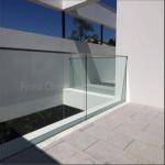 U Channel Glass Deck Railing Systems DIY Installation For Indoor / Outdoor