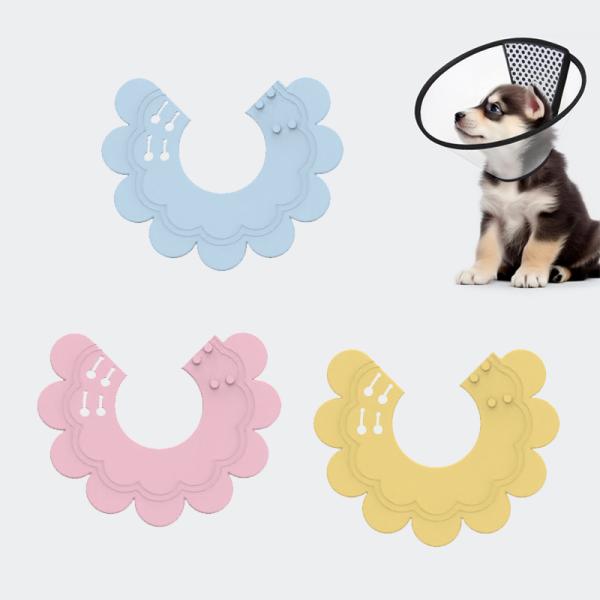 Dog Elizabeth Cat Cone Adjustable Pet Elizabeth Recovery Collar Plastic Cone For