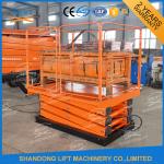 1T Stationary Scissor Lift Hydraulic Lifting Table Indoor / Outdoor Scissor
