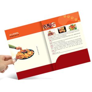 Wholesale A4 Size Full Color Brochures Pocket Paper Cardboard File Folder For Office from china suppliers