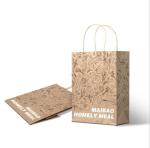 230gsm Eco Friendly Fast Food Packaging Pantone Color Food Packing Paper Bag