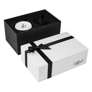 Wholesale Fancy Luxury Hard Cardboard Packaging Ceramic Coffee Mug Gift Box With Foam Insert And Bowknot from china suppliers