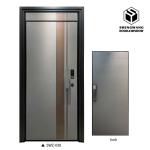 Swing Gold Aluminium Commercial Entrance Doors Main Exterior Aluminum Frame