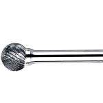 1/4'' Shank 6.35 mm Dia Double Cut Solid Carbide Rotary Burr Porting Tools