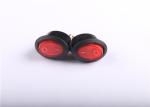 Red SPST Oval LED Rocker Switch