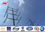 Tapered Galvanized Steel Utility Pole AWS D1.1 Welding Standard 21m 1280kg Load