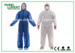 Approved ISO/CE Hooded Disposable Protective Coverall With Elastic Wrist / Ankle