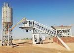 Small Mobile Concrete Plant , Portable Ready Mix Cement Concrete Batching Plant