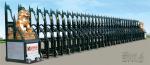 Folding Aluminum Alloy Electric Retractable Fence Gate For Factory Entry