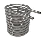 Titanium Coil Counter Flow Coaxial Heat Exchanger 3.5Mpa 3mm Thickness
