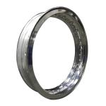 Polished Akront Style Valanced Alloy Motorcycle Rims 18" 19" 21" with Polished
