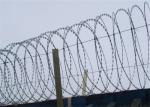 Welded Concertina Coil Fencing Galvanized Flat Wrap Razor Wire Fencing 100X150mm