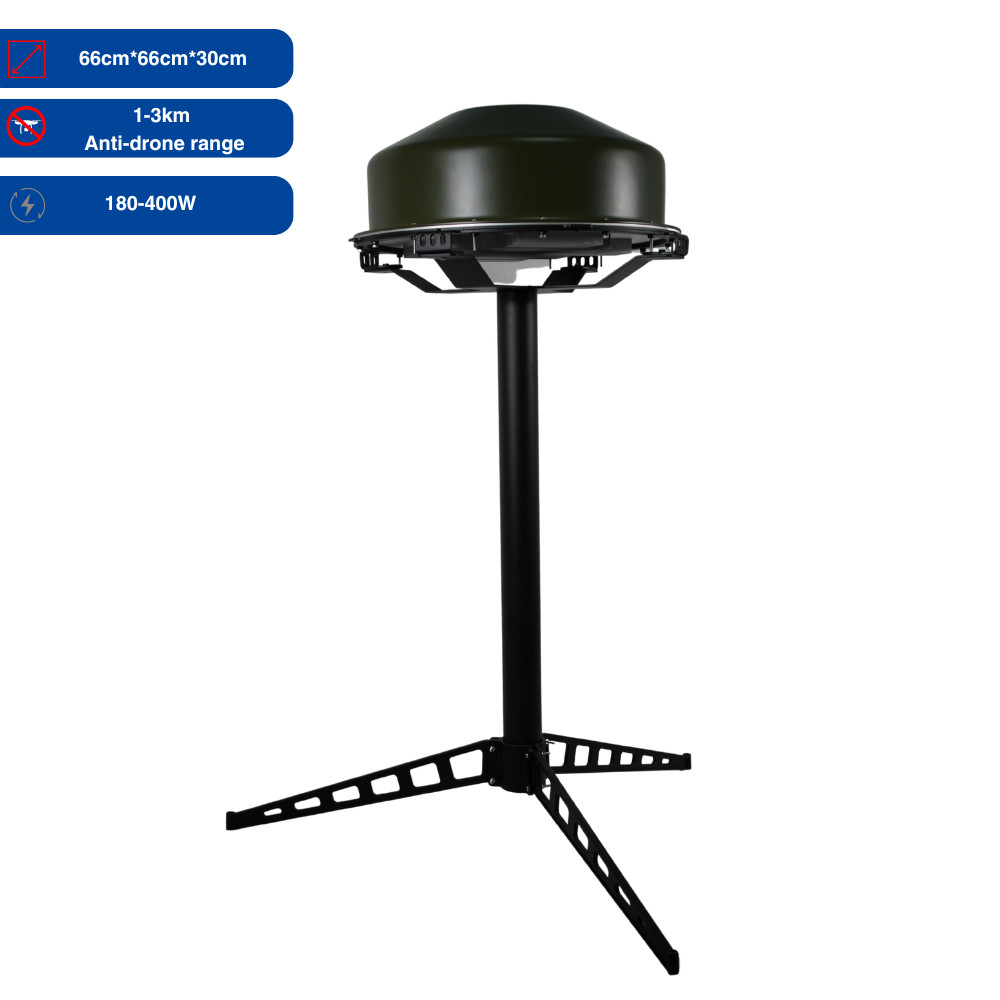 Powerful Vehicle-Mounted Drone Jammer Magnetic Roof Anti-Drone System 2.4G 5.8G Jamming Device Defense 1000M-3000M