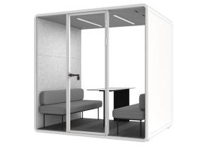 Wholesale Council Chamber For 4 Person Soundproof Cabin Privacy Meeting Room Silent Office Pods from china suppliers
