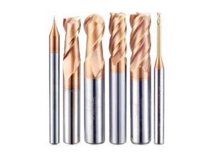 Wholesale HRC65 Carbide 2 Flutes Ball Nose End Mill With Nano Coating Tungsten Carbide End Mill from china suppliers