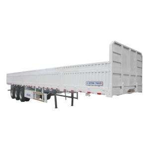 Wholesale 80ton Max Payload 3 Axle Side Wall Cargo Semi Trailer for Container Sidewall Transport from china suppliers