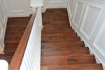 Natural acacia hardwood stair