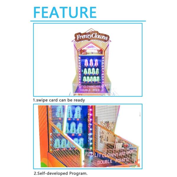 Clown Frenzy II Redemption Game Machine Lottery Amusement Coin Operated