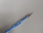 Sliver and Blue nail art dotter Nail Art Tool With Metal Material