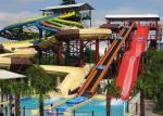 Adults / Kids Fun Space Bowl Water Slide 16m Height 1 Year Warranty