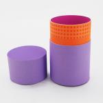 CMYK Color Cardboard Tube Gift Box Recyclable With UV Coating Varnishing