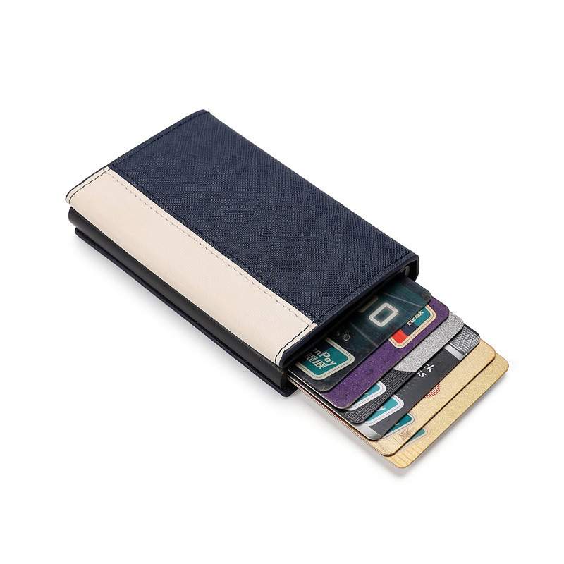 Top Loaders Sports Card Holder Men's Wallet with Pop-Up RFID Protection and Fashion Style