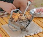 Customized Request Food Grade Non-Stick Stainless Steel Foldable Camping Grill