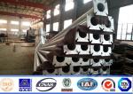 Hot Dip Galvanized Double Arm Q345 Steel Pole For Street Light