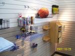 SGS Certification PVC Slatwall Panels For Display / Shelves , Easy To Clean
