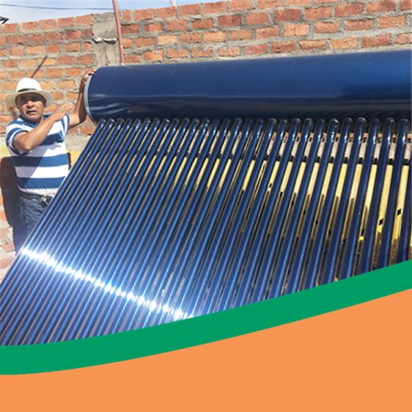 Hotel use galvanized steel 200L solar water heater low pressure solar water